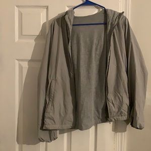 Men’s small Uniqlo windbreaker/hoodie reversible